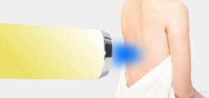 blue light on back